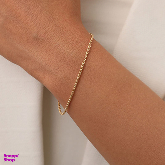 دستبند طلا 18 عیار زنانه دیانا مدل طنابی