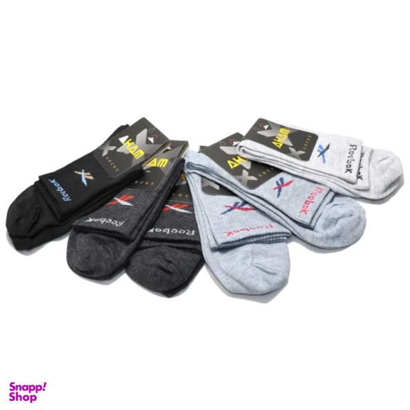 جوراب مردانه آکام مدل Reebok مجموعه 6 عددی