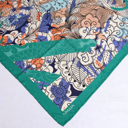 روسری زنانه آنالیا مدل ابریشم مزونی کد 9071