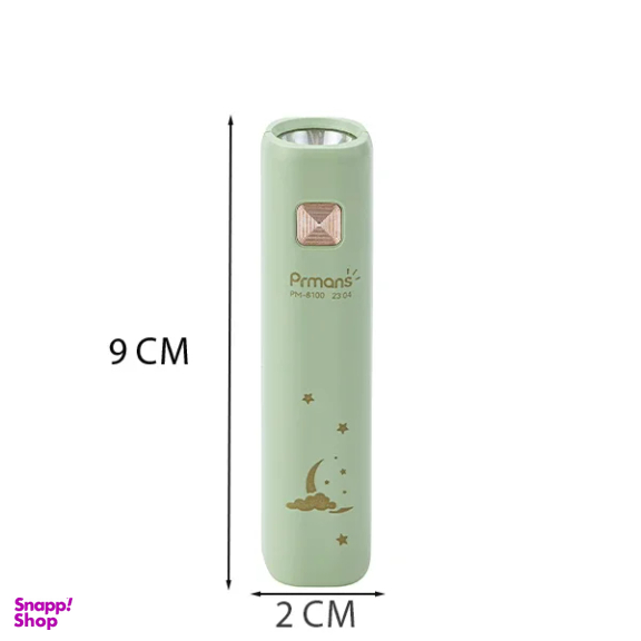 چراغ قوه دستی پرمنس مدل مهتابی 3 حالته کد 8100