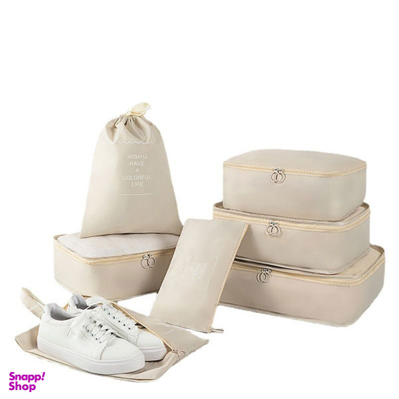 نظم دهنده ساک و چمدان مدل wish مجموعه 7 عددی