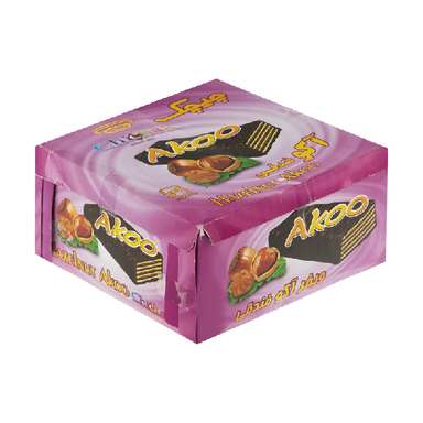 ویفر آکو فندقی چیچک بسته 24 عددی
