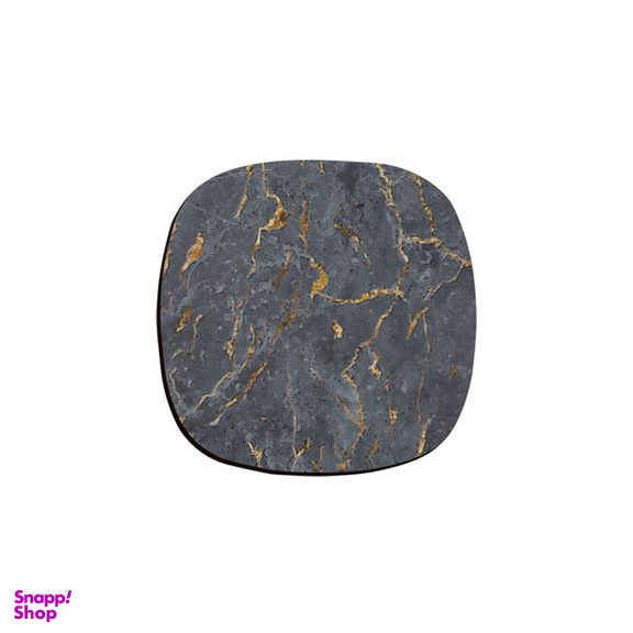 زیر لیوانی ترمه طراحان ایده مدل مرمر مشکی کد CFP1849