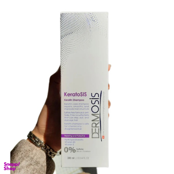 شامپو تقویت کننده و ترمیم کننده مو درموسیس مدل KeratosIs حجم 300 میلی لیتر