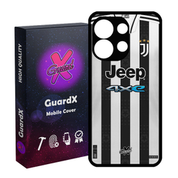 کاور گارد ایکس طرح یوونتوس مدل Glass10357 مناسب برای گوشی موبایل شیائومی Redmi Note 13 4G