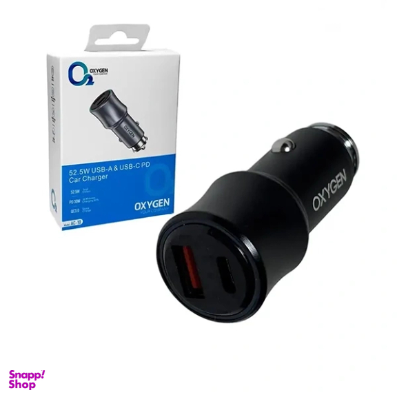 شارژر فندکی 2 پورت اکسیژن مدل AC10 توان 52.5 وات