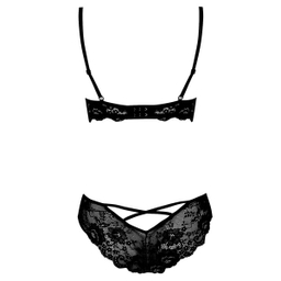 ست شورت و سوتین زنانه ماییلدا مدل فنردار پوش آپ کد 4616 رنگ مشکی