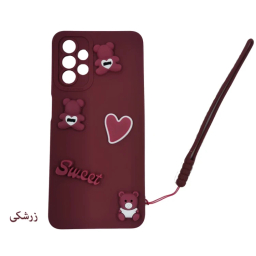 قاب گوشی موبایل لیمیا مدل عروسکی لنزدار ژله ای طرح Sweet مناسب سامسونگ Galaxy A13/A23/A32 5G به همراه دستبند