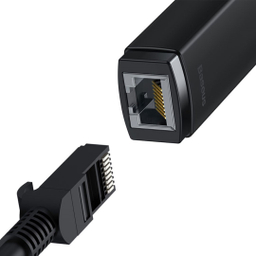کابل تبدیل Type-C به پورت شبکه RJ45 LAN بیسوس مدل Lite Series WKQX000201