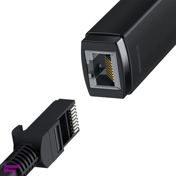 کابل تبدیل Type-C به پورت شبکه RJ45 LAN بیسوس مدل Lite Series WKQX000201