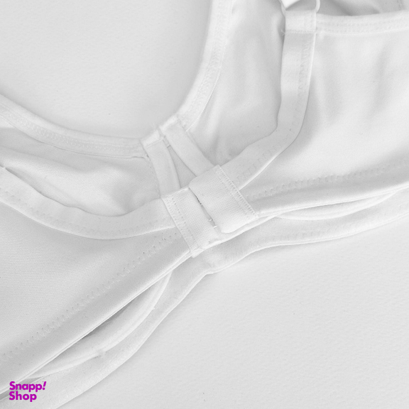 ست شورت و سوتین زنانه نوشه پوش مدل فنردار توری کد 90103 رنگ سفید