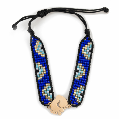 دستبند طلا 18 عیار زنانه میلی گالری مدل آسانسوری میوکی طرح ردپا کد MT1422