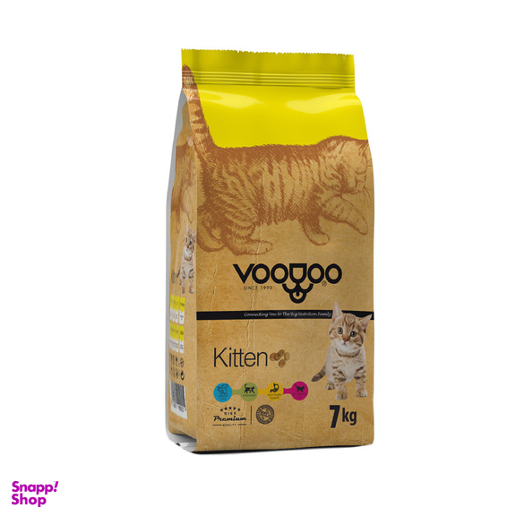 غذای خشک بچه گربه وودو مدل Kitten وزن 7 کیلوگرم