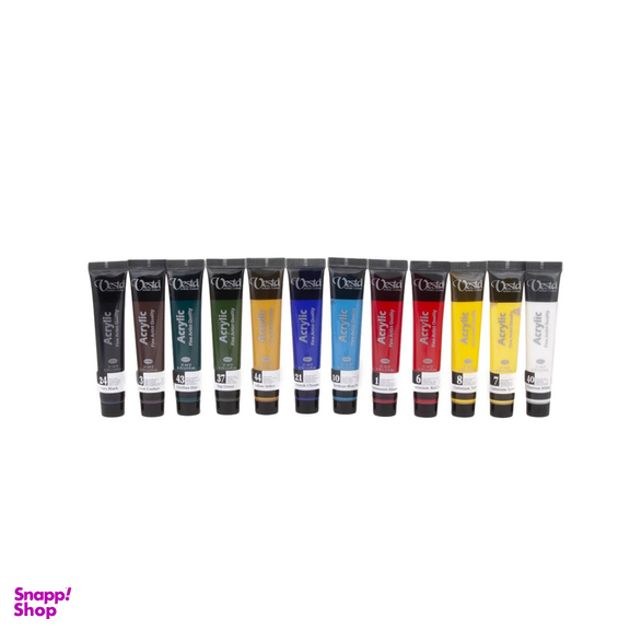 اکریلیک 12 رنگ وستا کد 1251