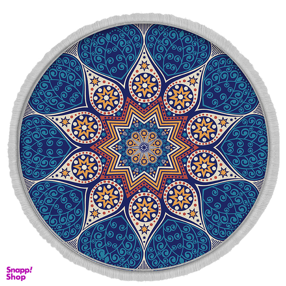 فرش ماشینی چاپی بدون تار و پور هانوکس مدل آب و کویر کد IFC.2830.04