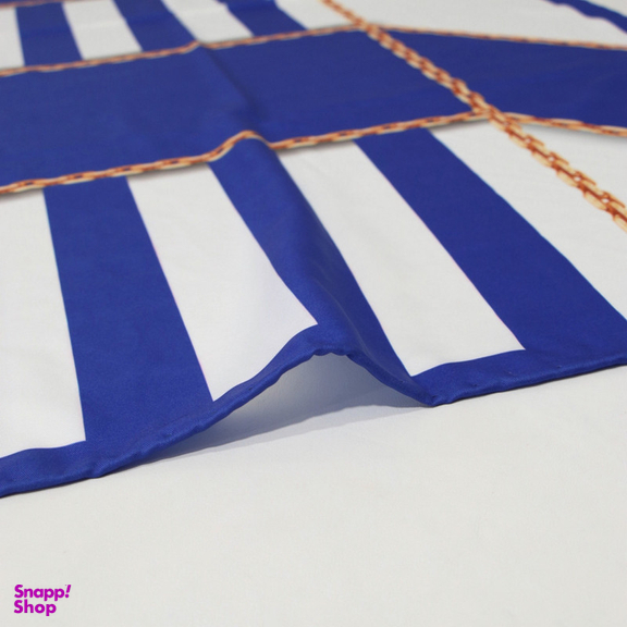 روسری زنانه آنالیا مدل ابریشم دست دوز طرح زنجیری کلاسیک کد ana-2821