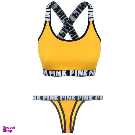 ست نیم تنه و شورت زنانه کد 1013 رنگ زرد