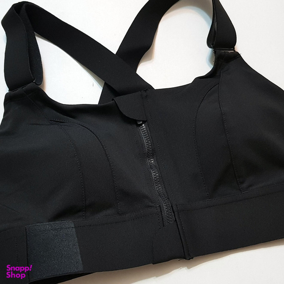 نیم تنه ورزشی زنانه مدل بند چسبی کد 5018 رنگ مشکی