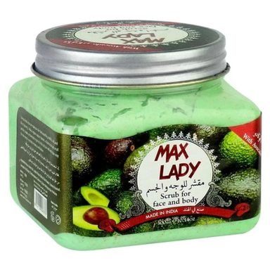 اسکراب لایه بردار مکس لیدی مدل Avocado حجم 300 میلی لیتر