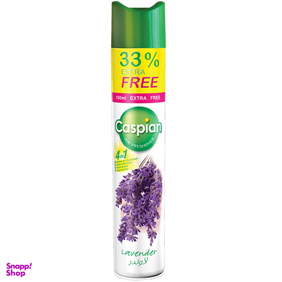 اسپری خوشبو کننده هوا کاسپین مدل Lavender حجم 400 میلی لیتر