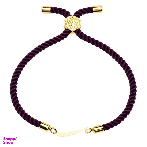 دستبند طلا 18 عیار دخترانه کرابو طرح حرف ر مدل Krd1292