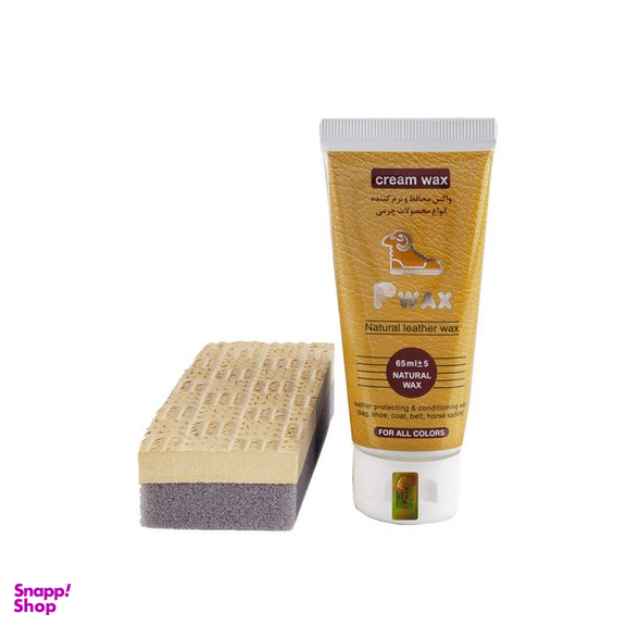 واکس کفش چرم پی واکس کد px به همراه اسفنج