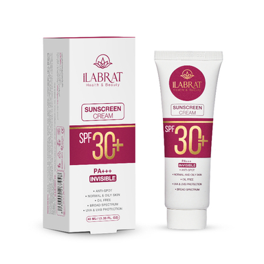 کرم ضد آفتاب بی رنگ ایلابرت مدل SPF30 plus حجم 40 میلی لیتر