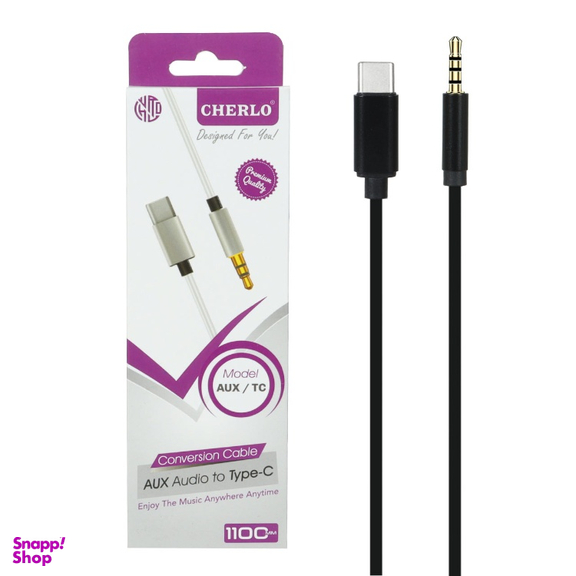 کابل تبدیل Type-C به Jack 3.5mm چرلو مدل AUX طول 1 متر