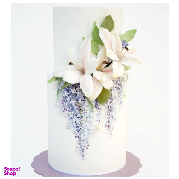 ست کاتر و وینر فوندانت به گز مدل گل آلسترومریا مجموعه 6 عددی