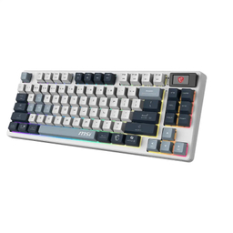 کیبورد بی سیم مکانیکال مخصوص بازی ام اس آی مدل FORGE GK600 TKL SKY