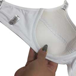 ست شورت و سوتین نخی میسا کد 9025 طرح Victoria’s Secret رنگ سفید