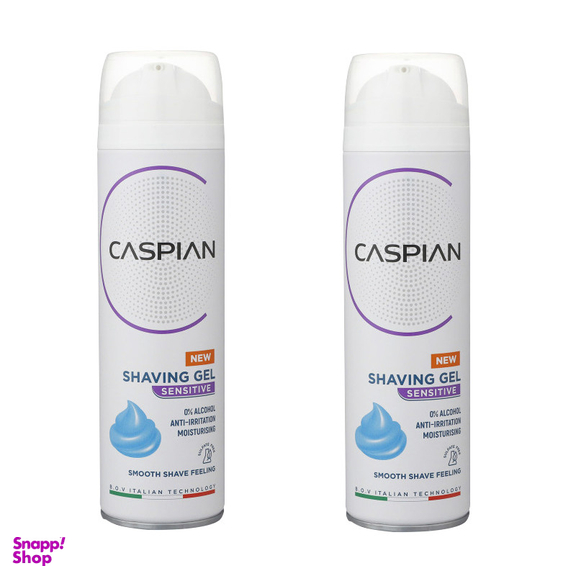 ژل اصلاح کاسپین مدل SENSITIVE حجم 200 میلی لیتر مجموعه 2 عددی