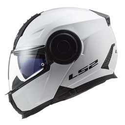 کلاه کاسکت فک متحرک ال اس تو مدل +FF902 Scope White به همراه کاور