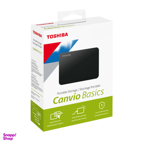 هارد اکسترنال توشیبا مدل Canvio Basics ظرفیت 2 ترابایت