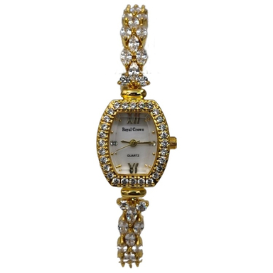 ساعت مچی عقربه ای زنانه طرح رویال کرون کد 0011