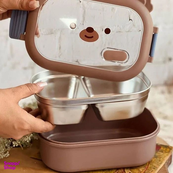 ظرف غذا کودک مدل تدی خرس