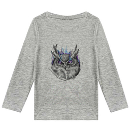 تیشرت آستین بلند پسرانه مدل جغد K116