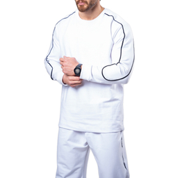 ست تیشرت و شلوار مردانه گلکسی کد 9 رنگ سفید