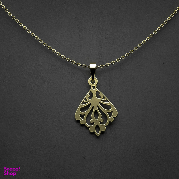 گردنبند طلا 18 عیار زنانه مدوپد مدل هندسی کد TT2-1-1223