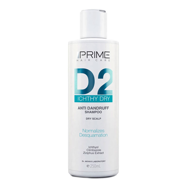 شامپو پریم مدل Anti Dandruff Ichthy Dry D2 حجم 250 میلی‌ لیتر