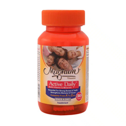 قرص مولتی ویتامین اکتیو دیلی مگنوم بسته 30 عددی