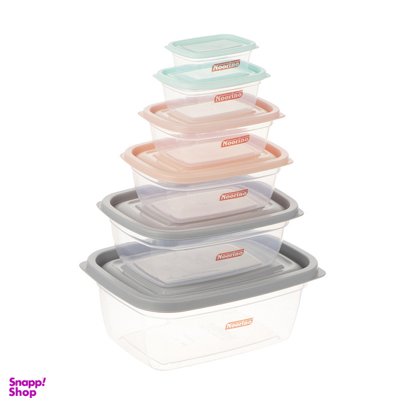 ظروف نگهدارنده نورینو مدل افرا مجموعه 6 عددی