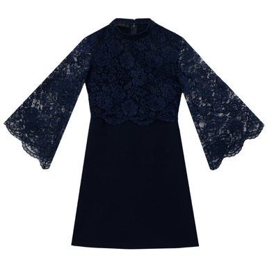 پیراهن زنانه برنس مدل ساغر رنگ سرمه‌ ای