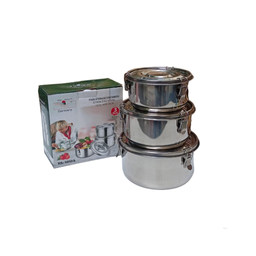 ظرف نگهدارنده غذا کد Sti003 مجموعه 3 عددی