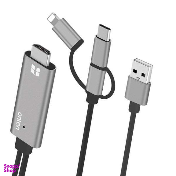 کابل HDMI به MicroUSB/Lightning/Type-C/USB اونتن مدل 7537 طول 1.8 متر