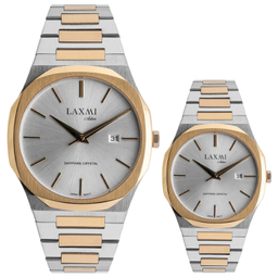 ست ساعت مچی عقربه ای زنانه و مردانه لاکسمی مدل 1-8558