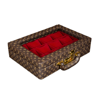 جعبه ساعت 12 خانه طرح لویی ویتون کد TW-2481