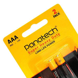 باتری نیم قلمی AAA پاناتک مدل Super Heavy Duty بسته 2 عددی