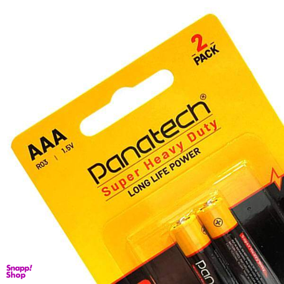 باتری نیم قلمی AAA پاناتک مدل Super Heavy Duty بسته 2 عددی