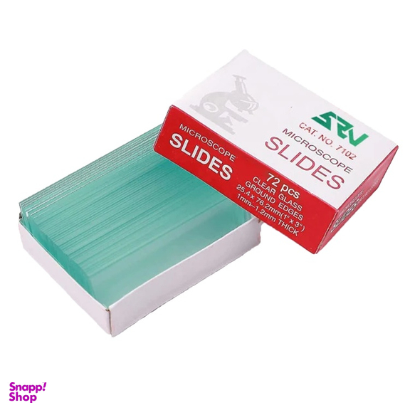 لام خام میکروسکوپ مدل شیشه ای کد 7102 بسته 72 عددی